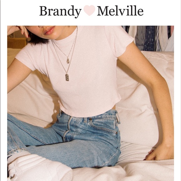 BRANDY MELVILLE blush pink top - Picture 3 of 3